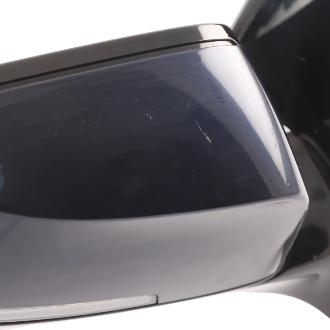 BMW F10N F11N Outside Mirror Glass Heated Right Imperial Blue - A89 - SKU RHD-7350662-IBB - Part number 7350662
