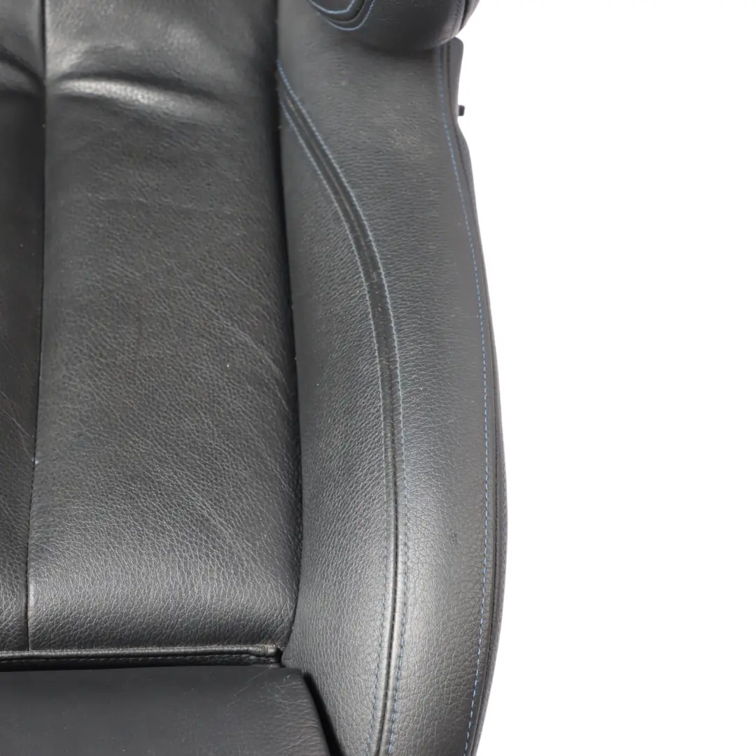 Front Right O/S Memory Heated Black Leather Blue Stitching to BMW F33 Sport Seat with Part number 8062620 BMW F33 Sport Seat Front Right O/S Memory Heated Black Leather Blue Stitching - SKU RHD-8062620-1 - Part number 8062620