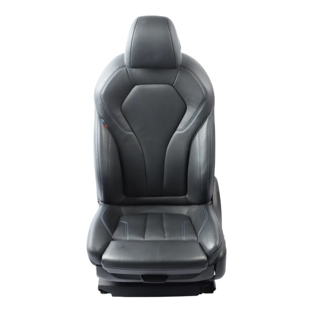  Front Seat BMW G30 G31 G32 Left N/S M Sport Memory Heated Leather Black Blue - SKU RHD-8068119-1 - Part number 8068119