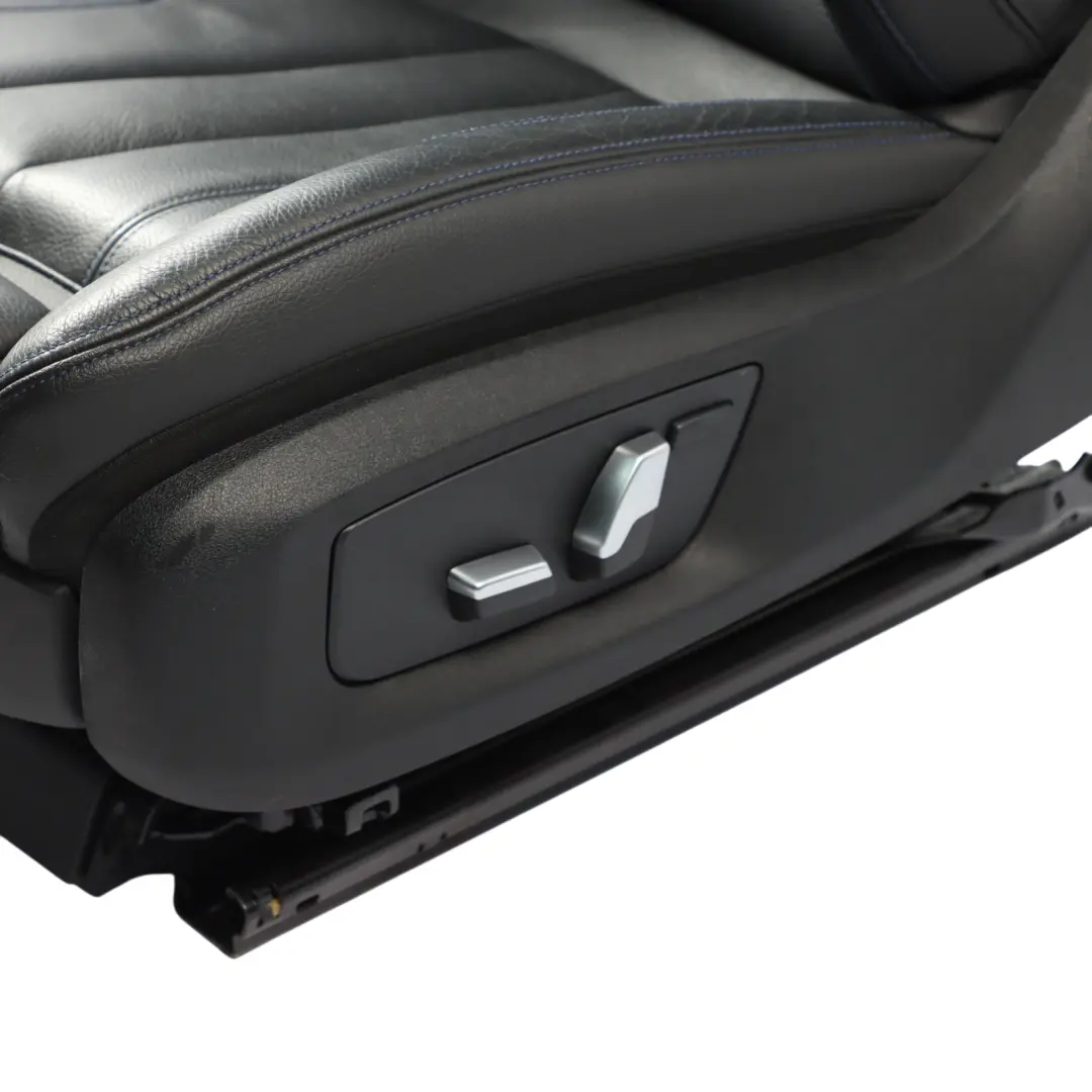  Front Seat BMW G30 G31 G32 Left N/S M Sport Memory Heated Leather Black Blue - SKU RHD-8068119-1 - Part number 8068119