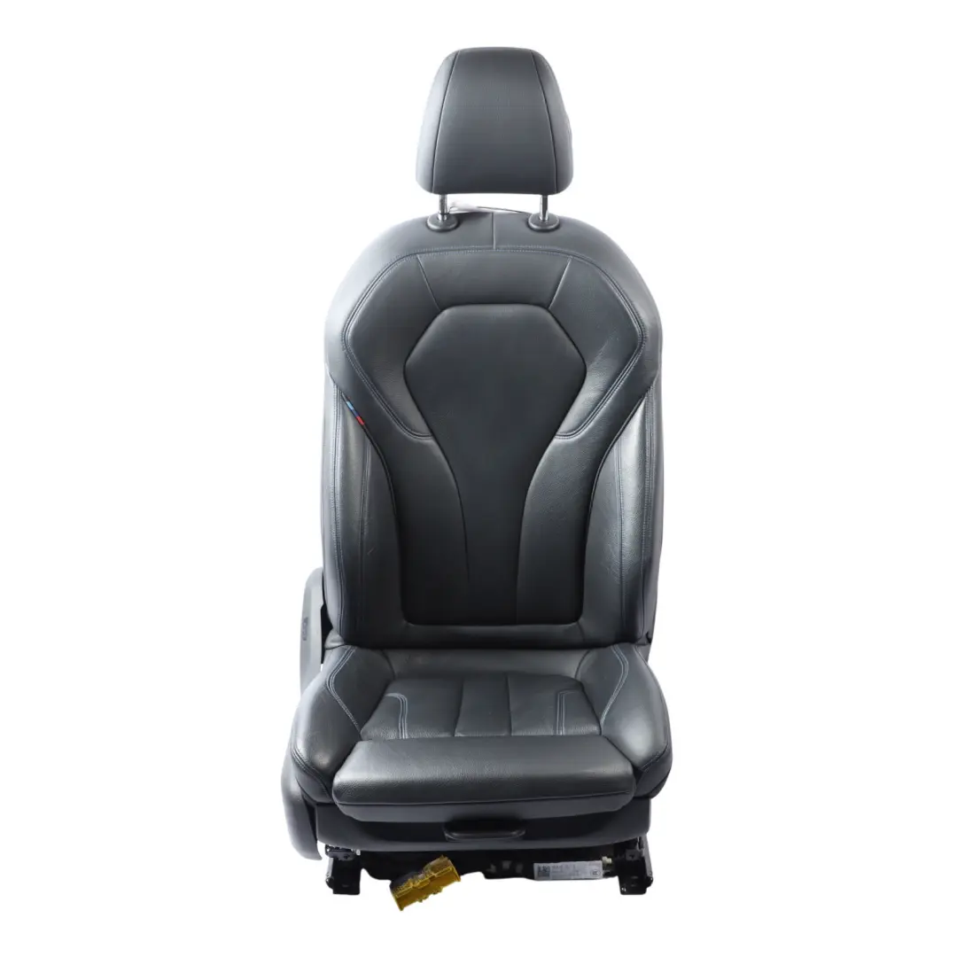  Front Seat BMW G30 G31 G32 Right O/S M Sport Memory Heated Leather Black Blue - SKU RHD-8068120-1 - Part number 8068120