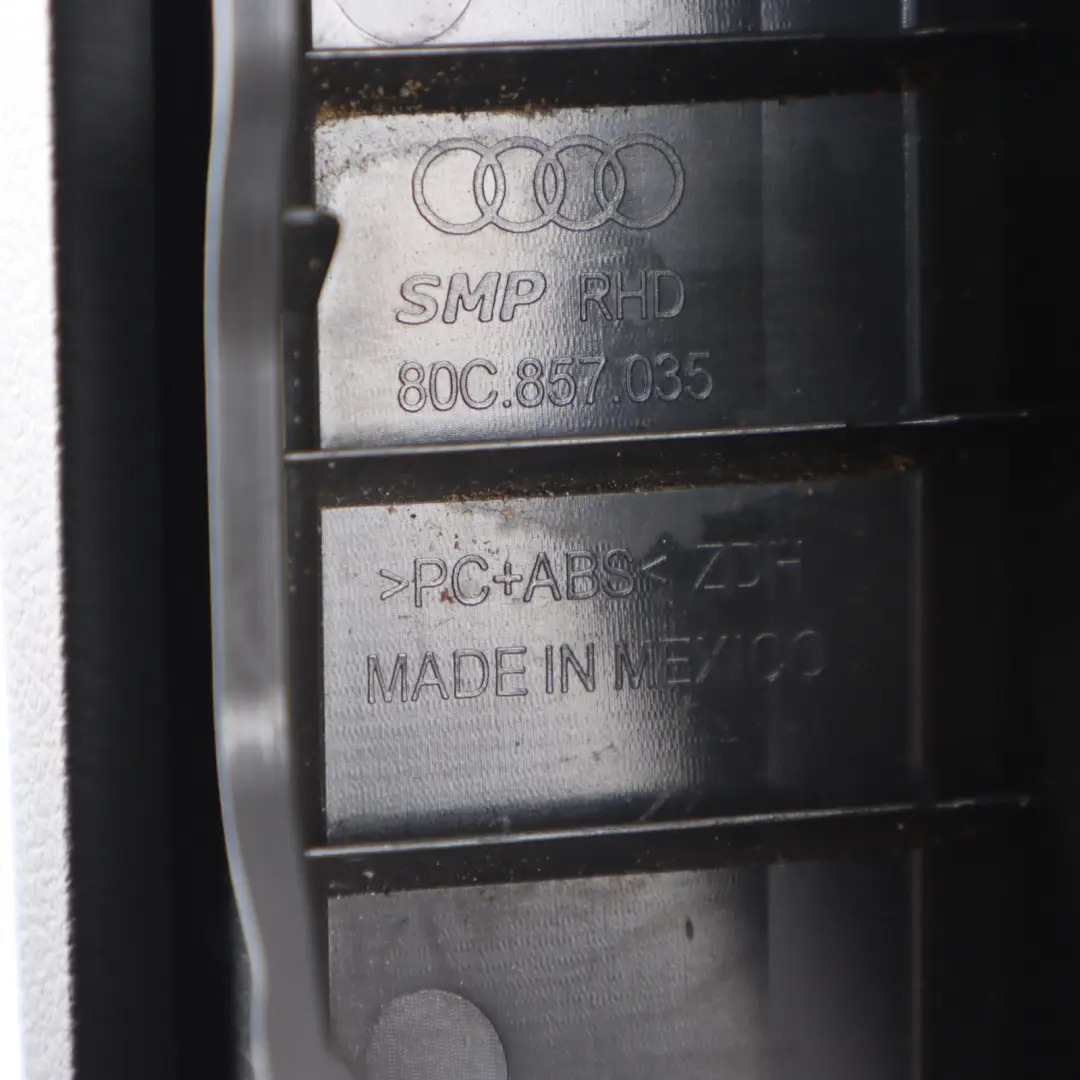 Glove Box Compartment Button Release Switch Panel to Audi Q5 FY with Part number 80C857035 Audi Q5 FY Glove Box Compartment Button Release Switch Panel - SKU RHD-80C857035 - Part number 80C857035