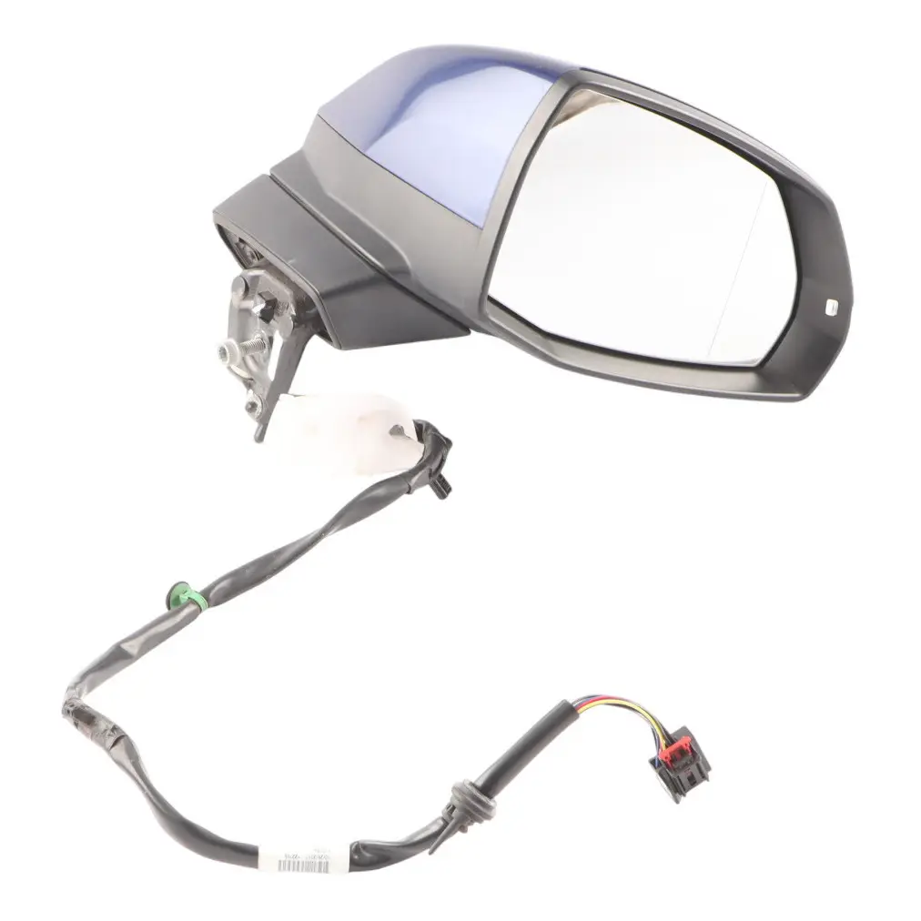 Audi Q5 FY Door Wing Mirror Heated Right O/S Navarra Blue H5X - SKU RHD-80C857410C-NAB - Part number 80C857410C