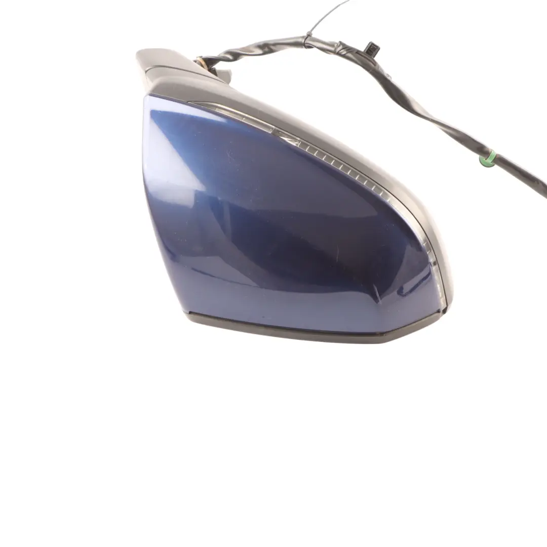 Audi Q5 FY Door Wing Mirror Heated Right O/S Navarra Blue H5X - SKU RHD-80C857410C-NAB - Part number 80C857410C