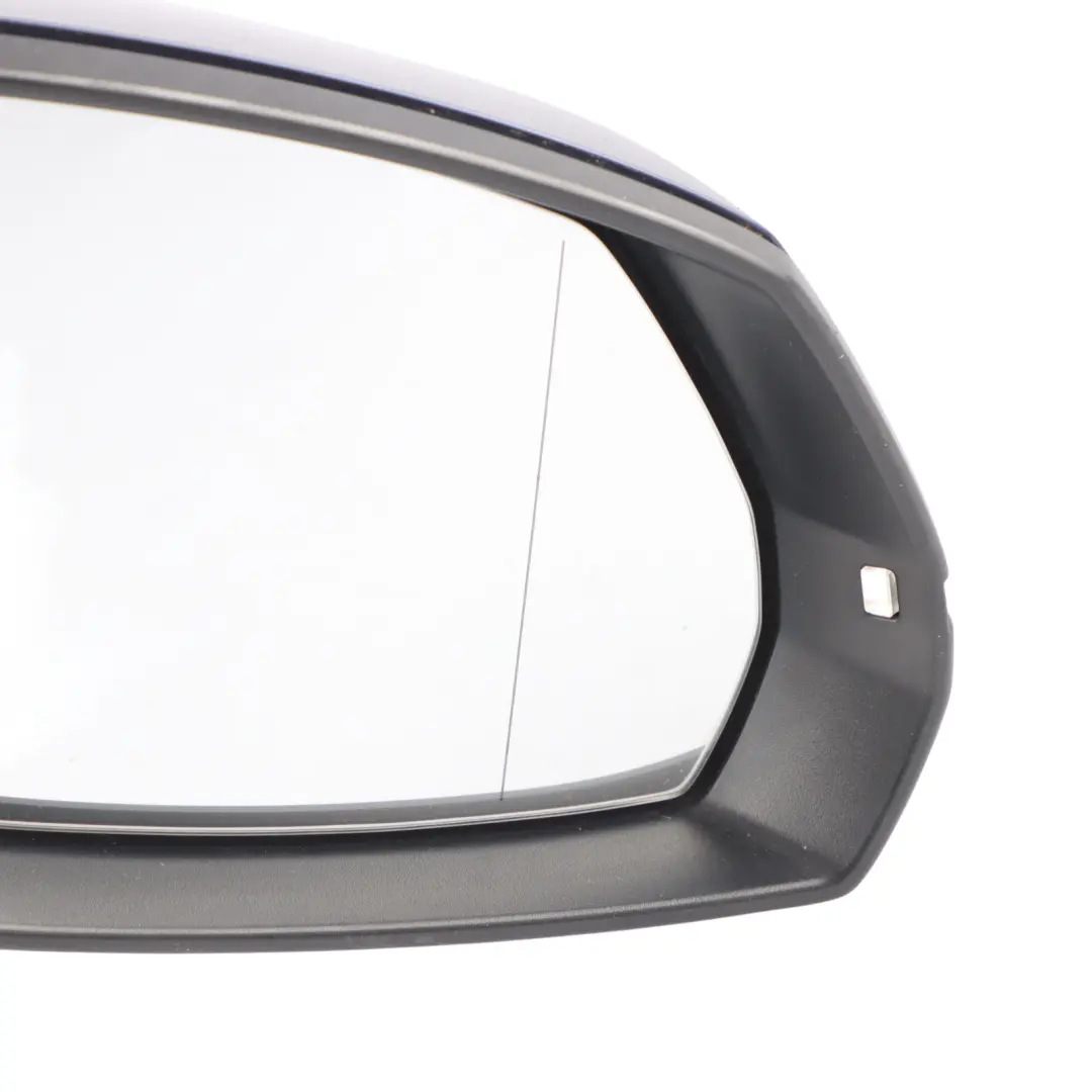 Audi Q5 FY Door Wing Mirror Heated Right O/S Navarra Blue H5X - SKU RHD-80C857410C-NAB - Part number 80C857410C