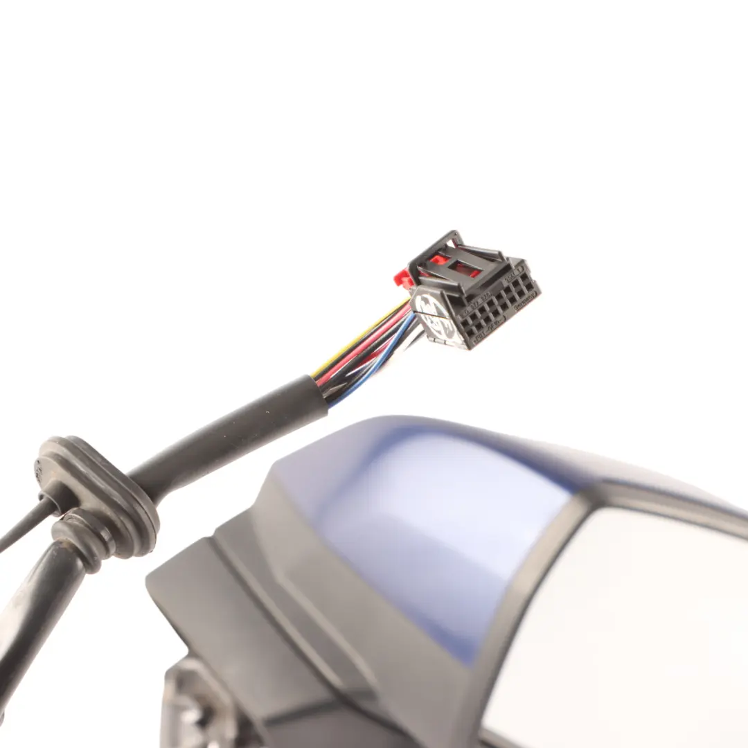 Audi Q5 FY Door Wing Mirror Heated Right O/S Navarra Blue H5X - SKU RHD-80C857410C-NAB - Part number 80C857410C