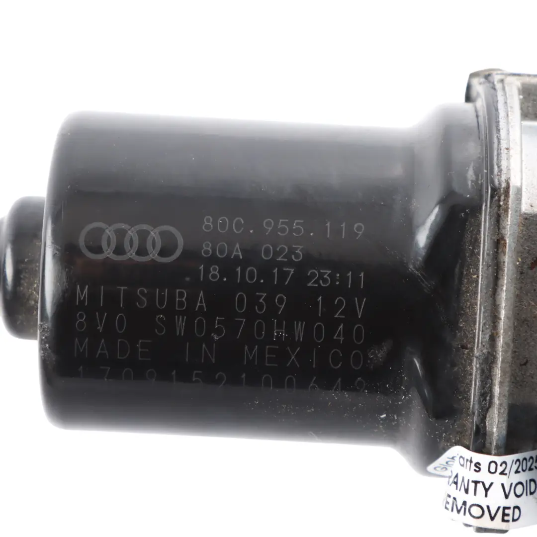 Audi Q5 FY Front Windscreen Wiper Motor - SKU RHD-80C955023A-1 - Part number 80C955023A