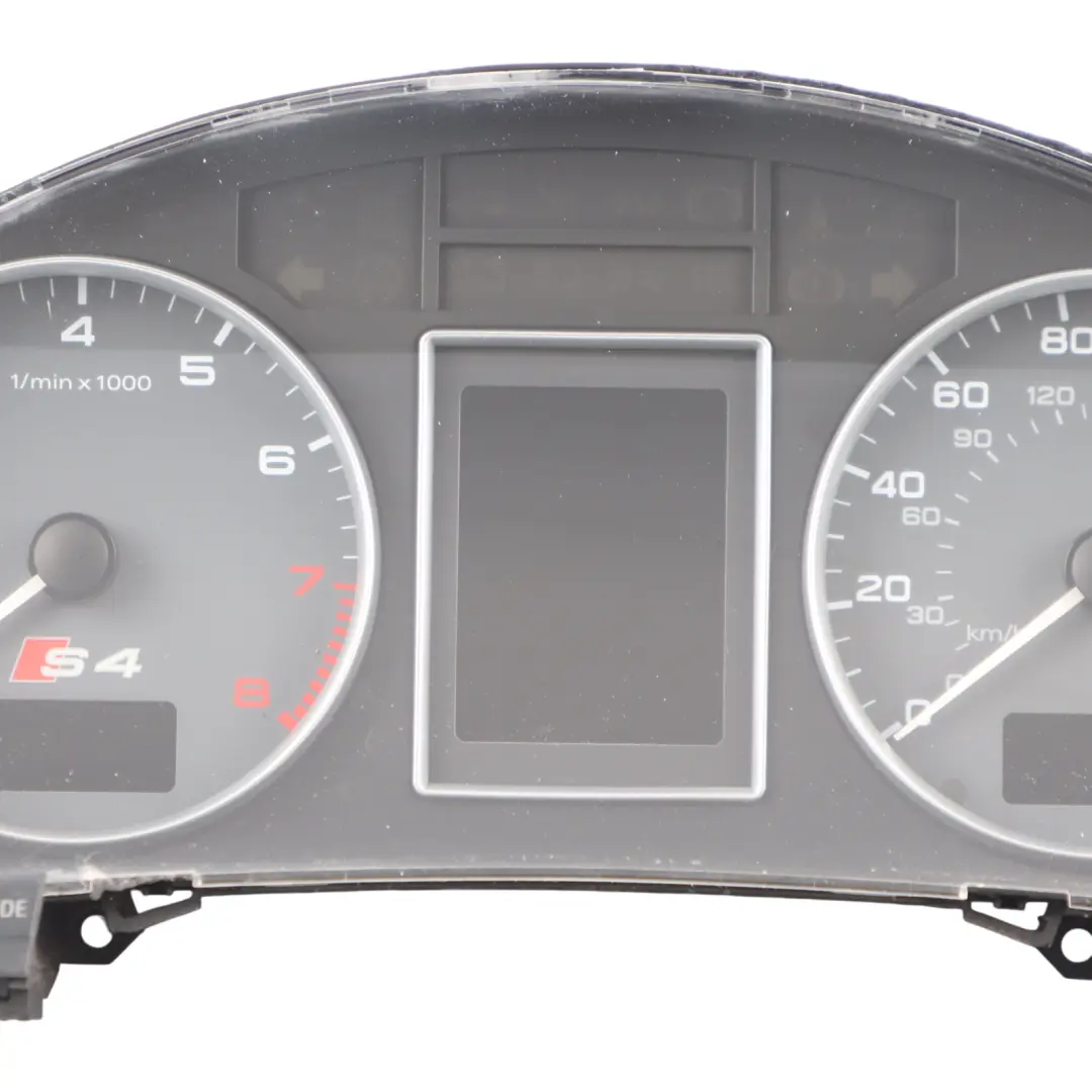 Instrument Cluster Clocks Speedo Meter Manual to Audi S4 B6 Petrol with Part number 8E0920981FX Audi S4 B6 Petrol Instrument Cluster Clocks Speedo Meter Manual - SKU RHD-8E0920981FX - Part number 8E0920981FX