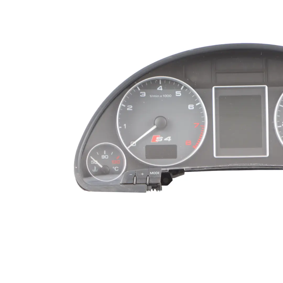 Instrument Cluster Speedo Clocks Petrol Automatic to Audi S4 B7 with Part number 8E0920982K Audi S4 B7 Instrument Cluster Speedo Clocks Petrol Automatic - SKU RHD-8E0920982K - Part number 8E0920982K