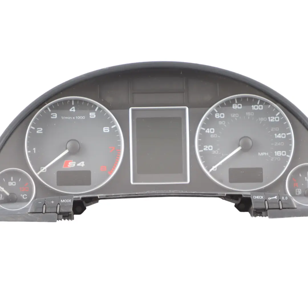 Instrument Cluster Speedo Clocks Petrol Automatic to Audi S4 B7 with Part number 8E0920982K Audi S4 B7 Instrument Cluster Speedo Clocks Petrol Automatic - SKU RHD-8E0920982K - Part number 8E0920982K