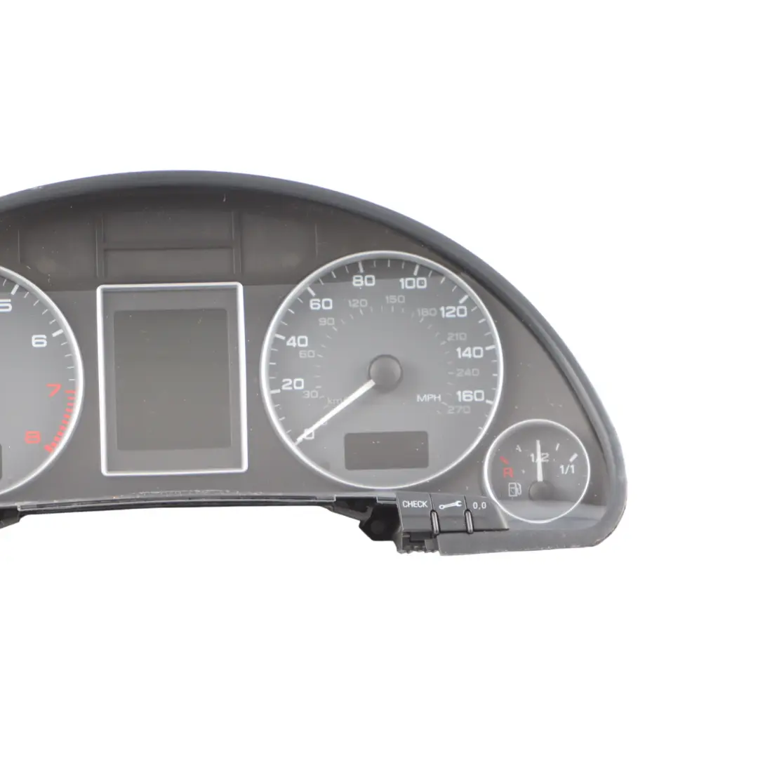 Instrument Cluster Speedo Clocks Petrol Automatic to Audi S4 B7 with Part number 8E0920982K Audi S4 B7 Instrument Cluster Speedo Clocks Petrol Automatic - SKU RHD-8E0920982K - Part number 8E0920982K