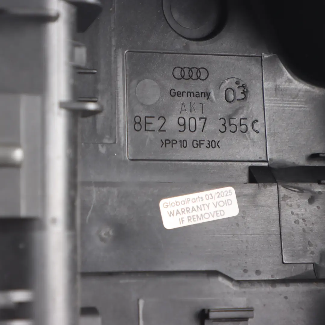 Audi A4 S4 B6 B7 8E Module Controller Box Housing Cover Panel - SKU RHD-8E2907355C - Part number 8E2907355C