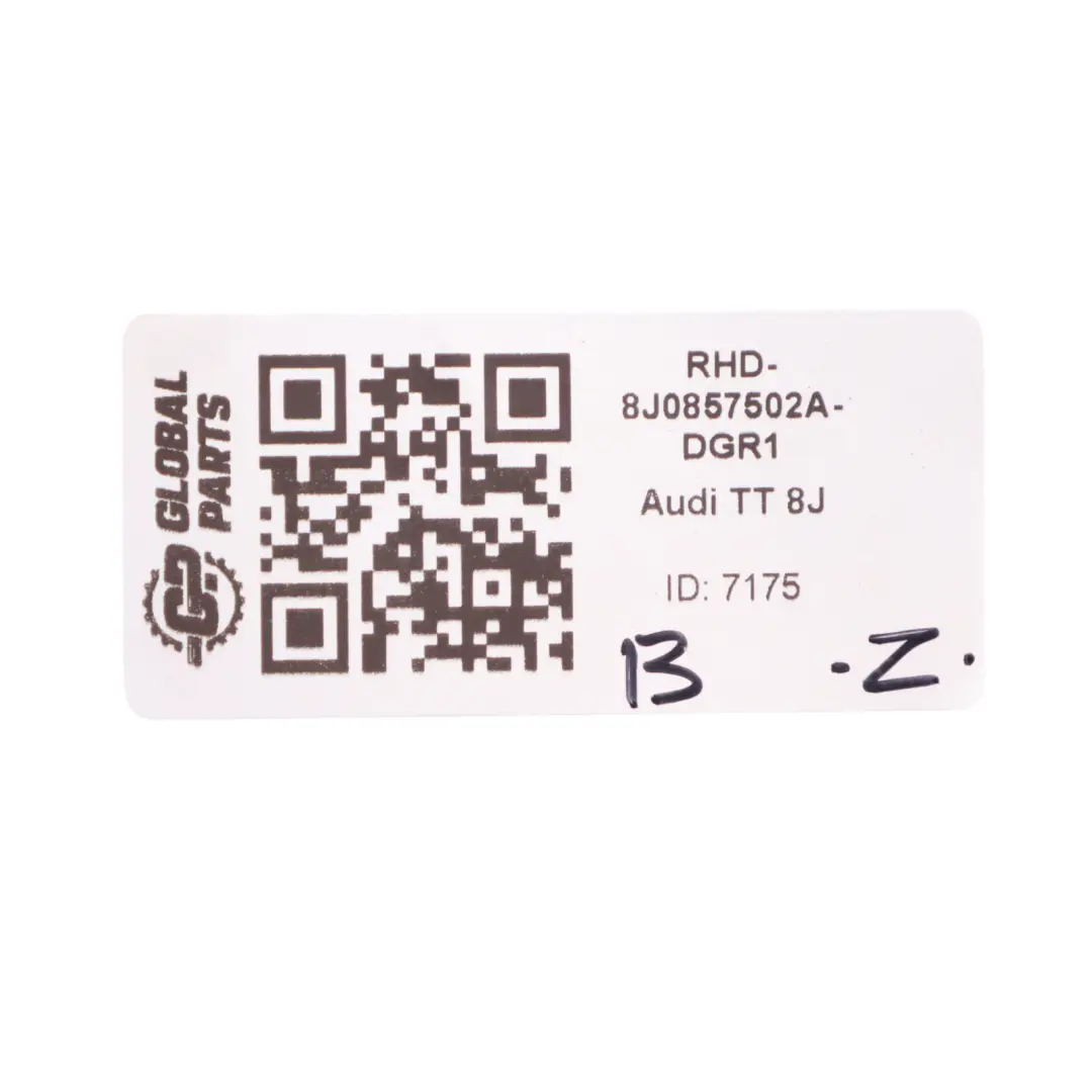 Door Wing Mirror Right O/S Daytona Grey - Z7S to Audi TT 8J Coupe with Part number 8J0857502A Audi TT 8J Coupe Door Wing Mirror Right O/S Daytona Grey - Z7S - SKU RHD-8J0857502A-DGR1 - Part number 8J0857502A