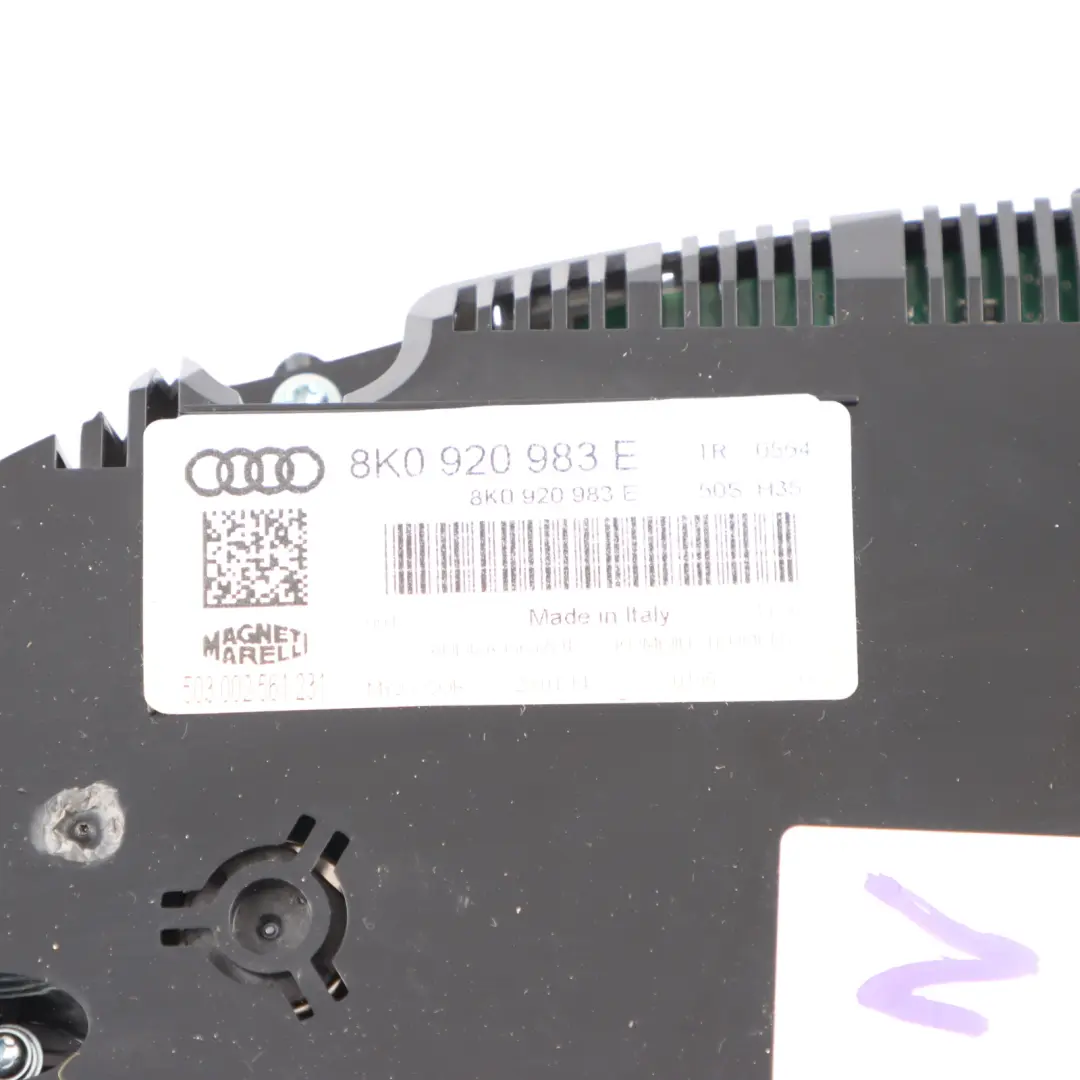 Instrument Cluster Speedo Meter Clock Manual to Audi A4 B8 Petrol with Part number 8K0920983E Audi A4 B8 Petrol Instrument Cluster Speedo Meter Clock Manual - SKU RHD-8K0920983E - Part number 8K0920983E