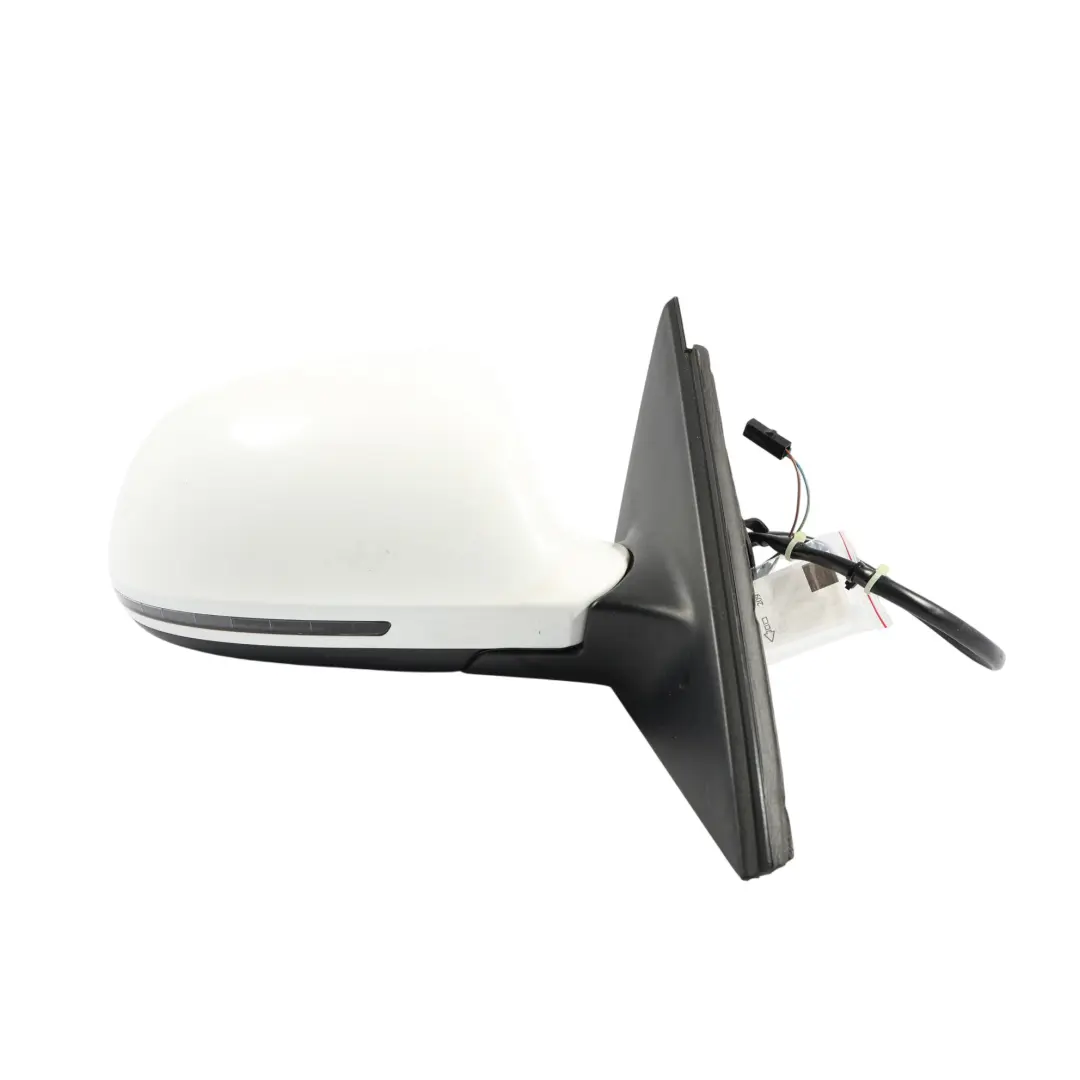 Audi A4 B8 Electric Wing Mirror Right O/S Door Ibis White - Y9C - SKU RHD-8K2857410D-IWH - Part number 8K2857410D