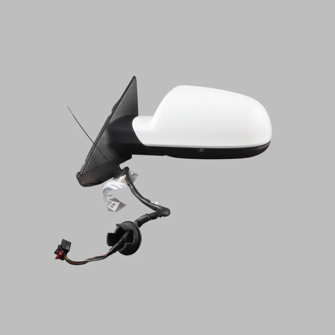 Audi A3 8P Electric Wing Mirror Left N/S Door Ibis White - Y9C - SKU RHD-8P2858531GB-IWH - Part number 8P2858531GB