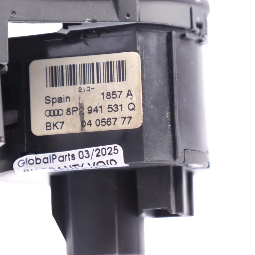 Audi A3 8P Lights Switch Dashboard Headlight Control Panel Black - SKU RHD-8P2919094 - Part number 8P2919094