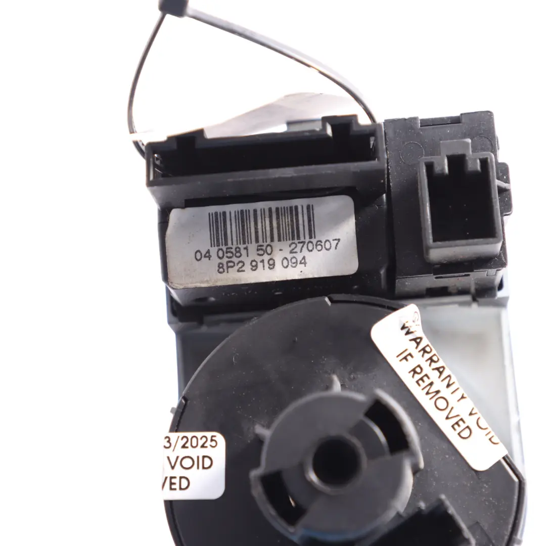 Audi A3 8P Lights Switch Dashboard Headlight Control Panel Black - SKU RHD-8P2919094 - Part number 8P2919094