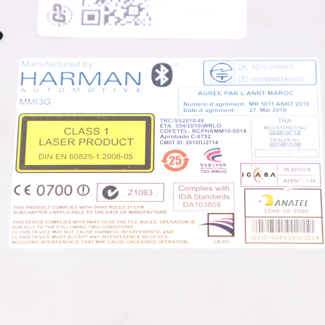 Radio Multimedia Stereo Control Head Unit Harman to Audi A4 B8 A5 8T with Part number 8R2035652B Audi A4 B8 A5 8T Radio Multimedia Stereo Control Head Unit Harman - SKU RHD-8R2035652B - Part number 8R2035652B