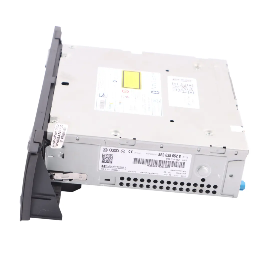 Audi A4 B8 A5 8T Radio Multimedia Stereo Control Head Unit Harman - SKU RHD-8R2035652B - Part number 8R2035652B