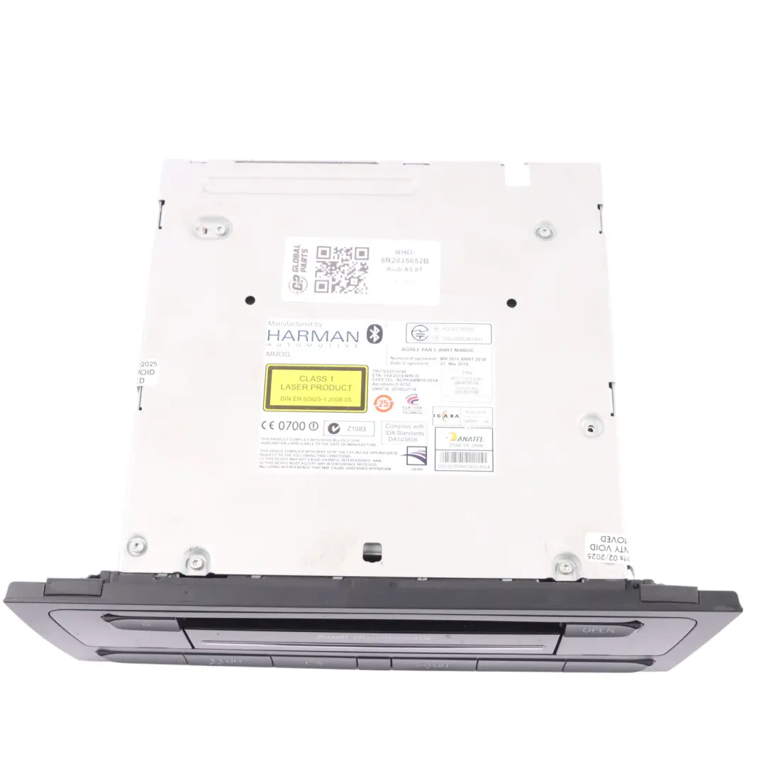 Audi A4 B8 A5 8T Radio Multimedia Stereo Control Head Unit Harman - SKU RHD-8R2035652B - Part number 8R2035652B