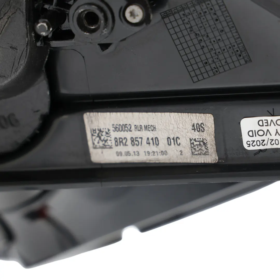 Mirror Wing Glass Right O/S Phantom Black - Z9Y to Audi Q5 8R Electric with Part number 8R2857410F Audi Q5 8R Electric Mirror Wing Glass Right O/S Phantom Black - Z9Y - SKU RHD-8R2857410F-PHB - Part number 8R2857410F