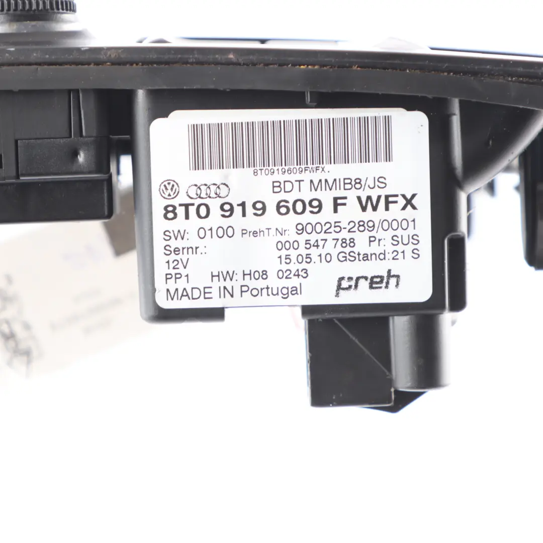 Audi A4 B8 Sat Nav MMI Centre Console Cover Panel Switch Button Block - SKU RHD-8T0919609F-1 - Part number 8T0919609F