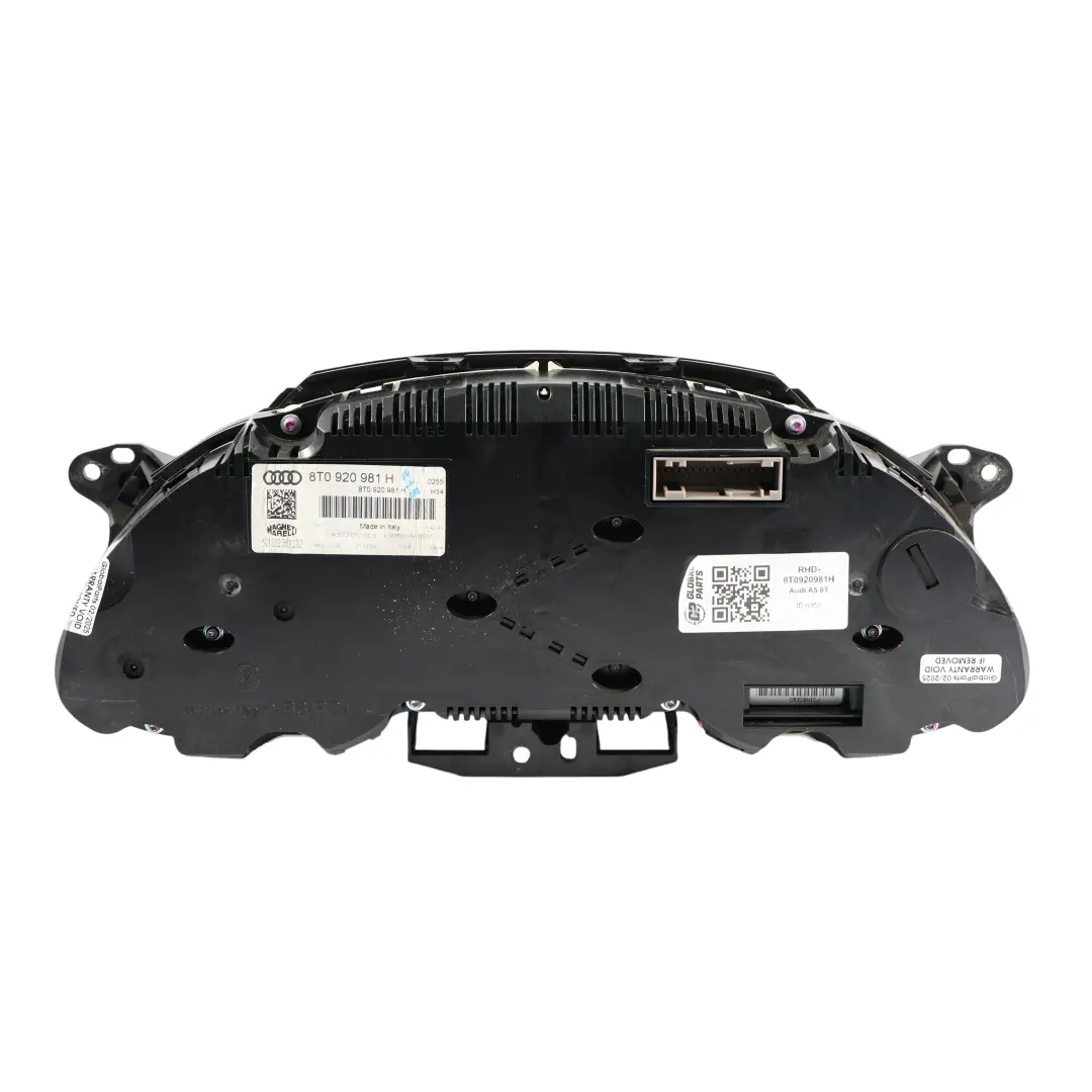 Instrument Cluster Speedo Clocks Meter Automatic to Audi A5 8T Petrol with Part number 8T0920981H Audi A5 8T Petrol Instrument Cluster Speedo Clocks Meter Automatic - SKU RHD-8T0920981H - Part number 8T0920981H