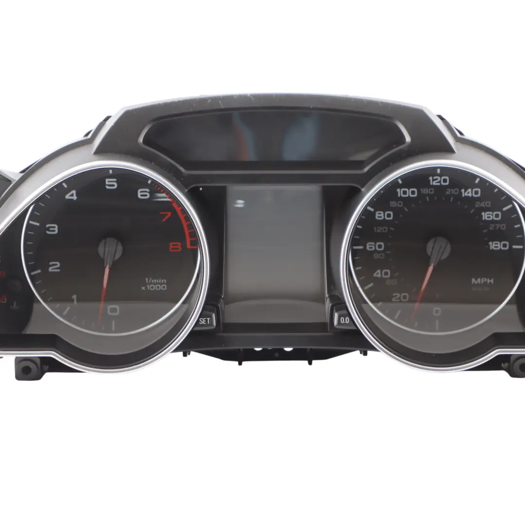 Instrument Cluster Speedometer Clocks MPH Manual to Audi A5 8T Petrol with Part number 8T0920983 Audi A5 8T Petrol Instrument Cluster Speedometer Clocks MPH Manual - SKU RHD-8T0920983 - Part number 8T0920983