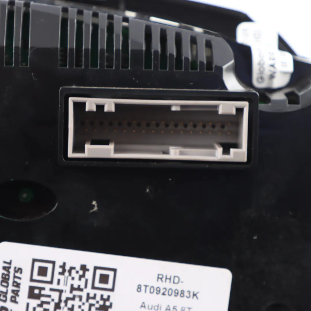 Instrument Cluster Speedometer Automatic to Audi A5 8T 2.0 TFSI Quattro with Part number 8T0920983K Audi A5 8T 2.0 TFSI Quattro Instrument Cluster Speedometer Automatic - SKU RHD-8T0920983K - Part number 8T0920983K