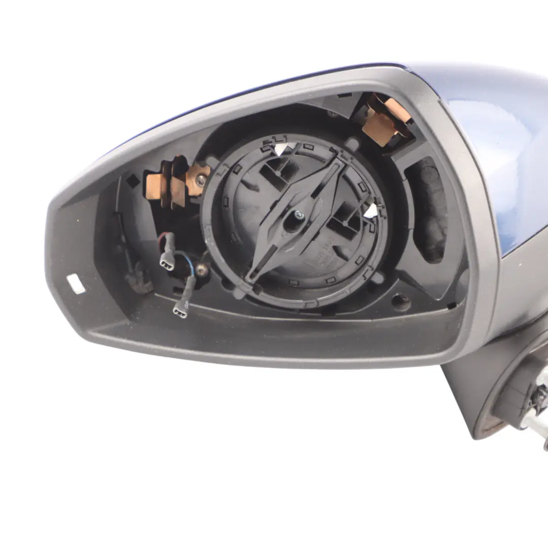 Front Door Wing Mirror Left N/S Scuba Blue Metallic - X5Q to Audi A3 8V with Part number 8V2857409F Audi A3 8V Front Door Wing Mirror Left N/S Scuba Blue Metallic - X5Q - SKU RHD-8V2857409F-SCB - Part number 8V2857409F