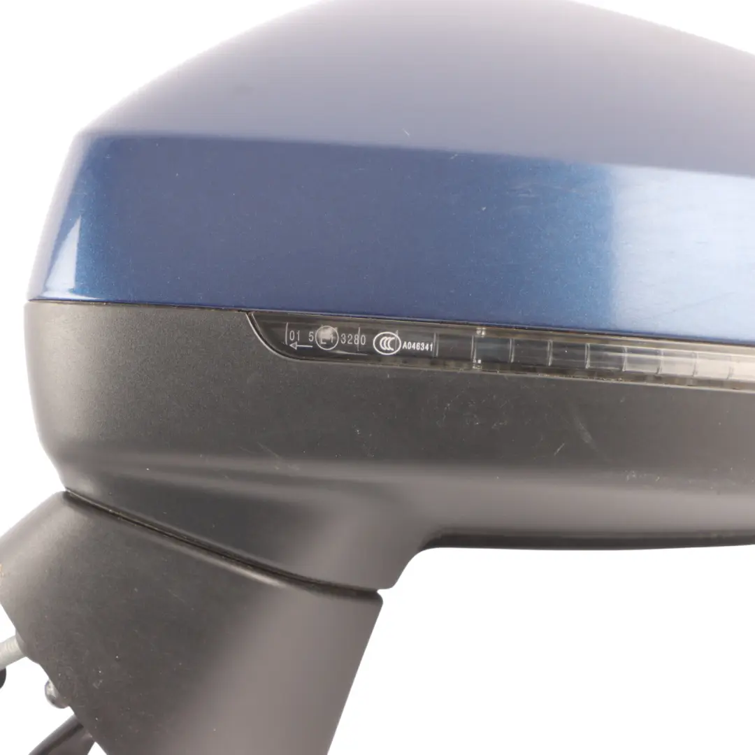 Front Door Wing Mirror Left N/S Scuba Blue Metallic - X5Q to Audi A3 8V with Part number 8V2857409F Audi A3 8V Front Door Wing Mirror Left N/S Scuba Blue Metallic - X5Q - SKU RHD-8V2857409F-SCB - Part number 8V2857409F