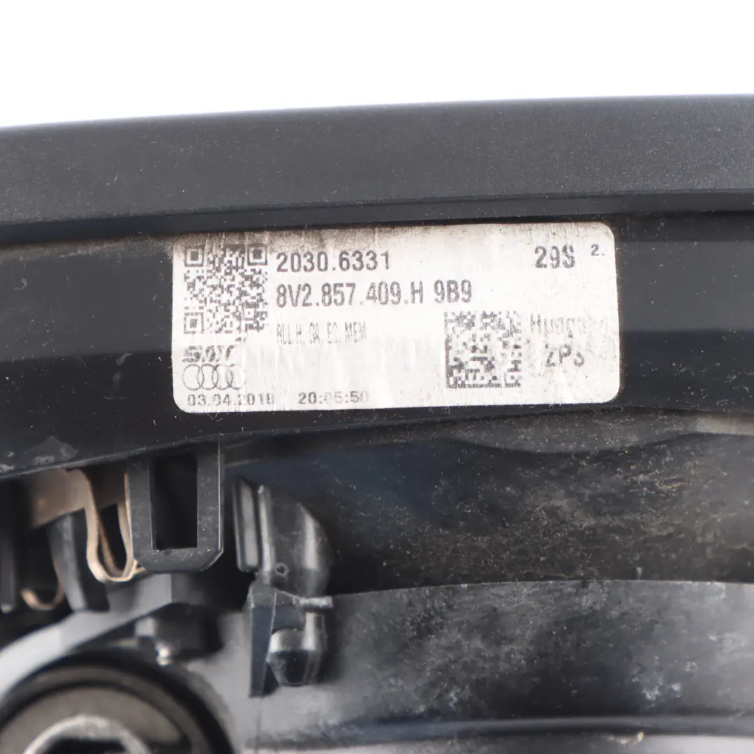 Side Wing Mirror Left N/S Mythical Black Y9T to Audi S3 8V Electric with Part number 8V2857409J Audi S3 8V Electric Side Wing Mirror Left N/S Mythical Black Y9T - SKU RHD-8V2857409J - Part number 8V2857409J