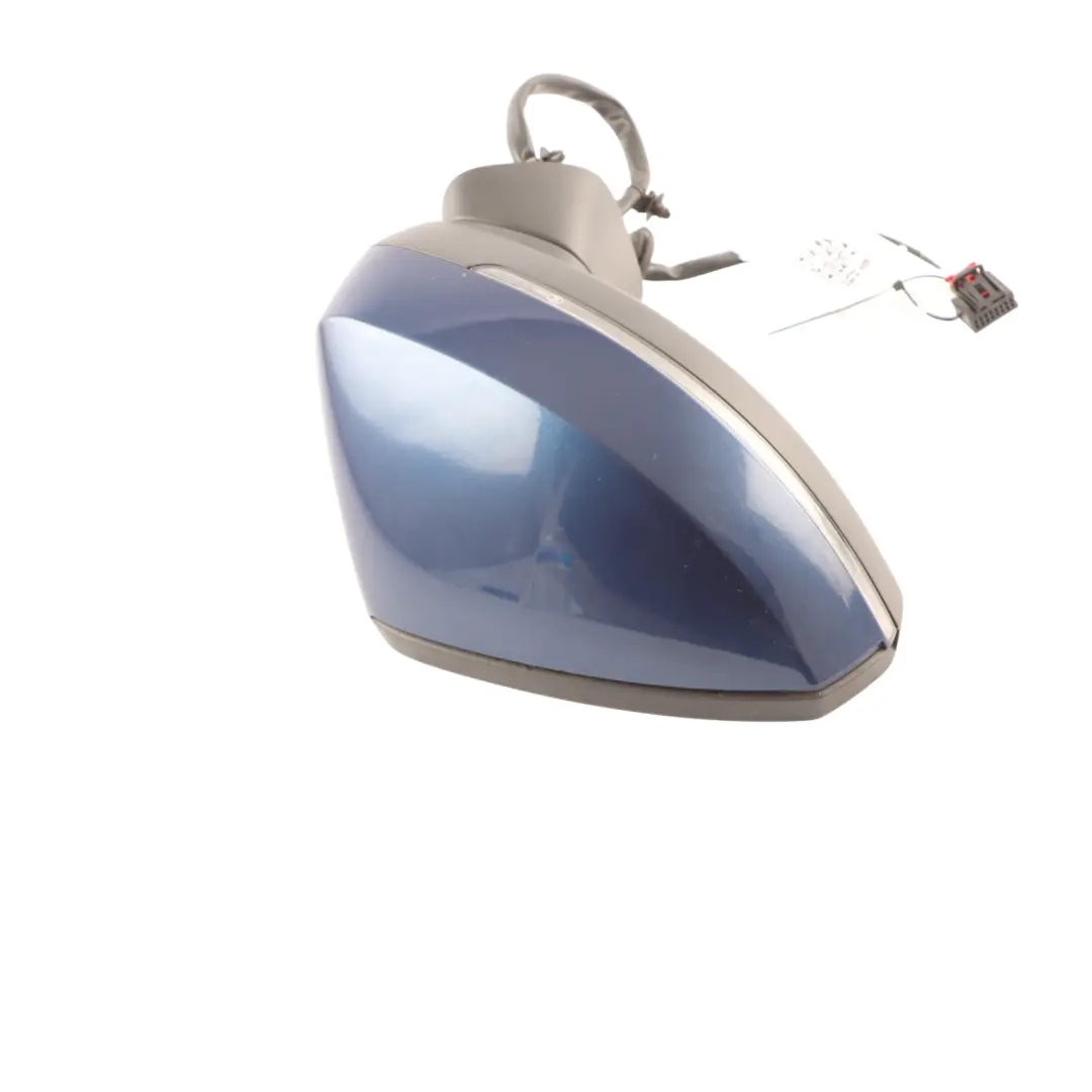 Audi A3 8V Door Wing Mirror Right O/S Outside Scuba Blue Metallic - X5Q - SKU RHD-8V2857410F-SCB - Part number 8V2857410F