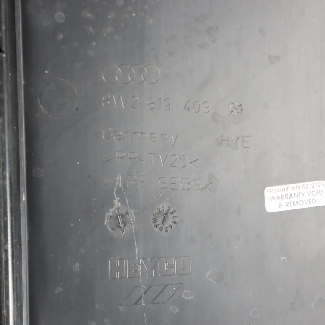 Front Windscreen Scuttle Panel Trim Cover to Audi A4 S4 B9 with Part number 8W2819403 Audi A4 S4 B9 Front Windscreen Scuttle Panel Trim Cover - SKU RHD-8W2819403 - Part number 8W2819403