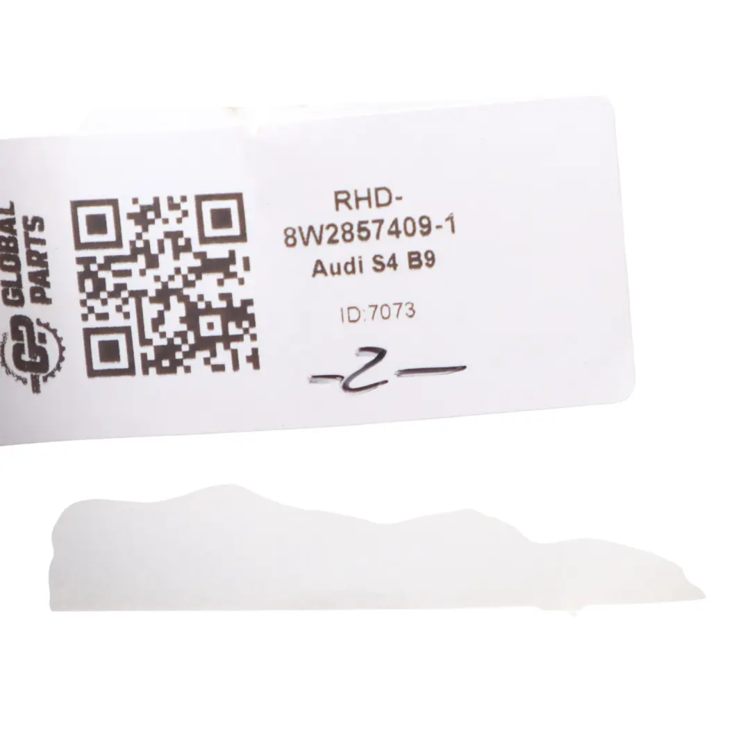 Wing Mirror Outside Heated Left N/S Door to Audi A4 B9 with Part number 8W2857409 Audi A4 B9 Wing Mirror Outside Heated Left N/S Door - SKU RHD-8W2857409-1 - Part number 8W2857409