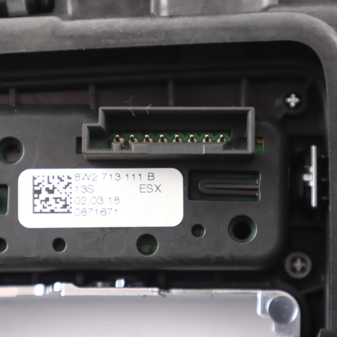 Centre Console Multimedia Sat Nav Switch Panel to Audi A4 B9 with Part number 8W2864261A Audi A4 B9 Centre Console Multimedia Sat Nav Switch Panel - SKU RHD-8W2864261A - Part number 8W2864261A