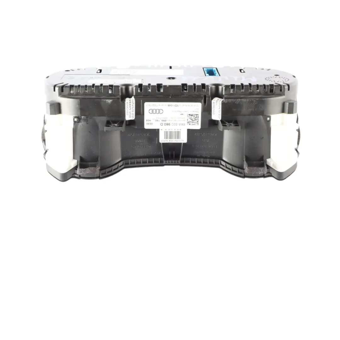 Speedo Clocks Instrument Cluster Patrol Manual to Audi A1 8X with Part number 8XA920980D Audi A1 8X Speedo Clocks Instrument Cluster Patrol Manual - SKU RHD-8XA920980D - Part number 8XA920980D