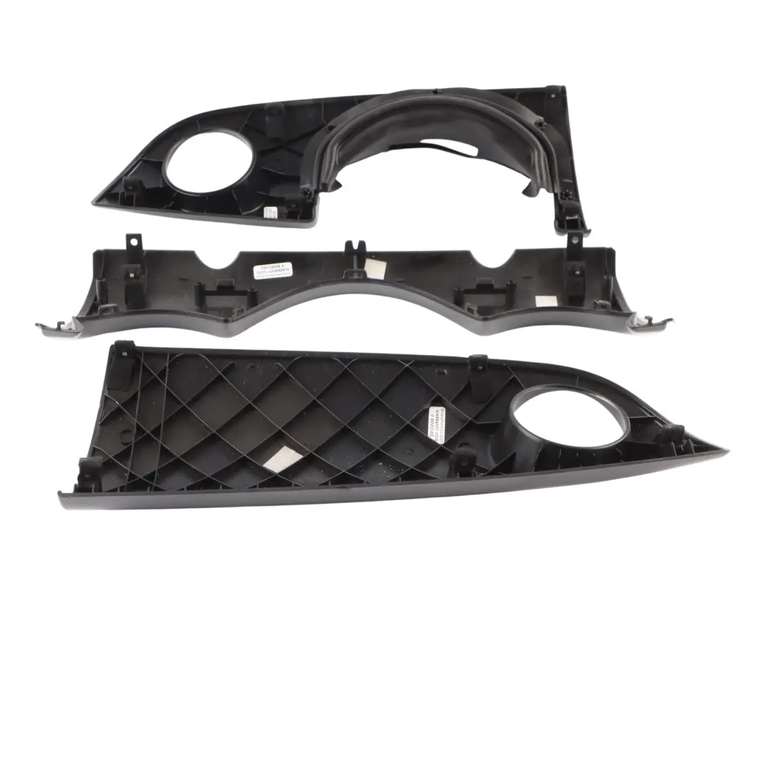 BMW Mini Cooper 1 R50 R53 Set Dashboard Panel Trim Strip Cover Anthracite Silver - SKU rhd-9146314-1 - Part number 9146314