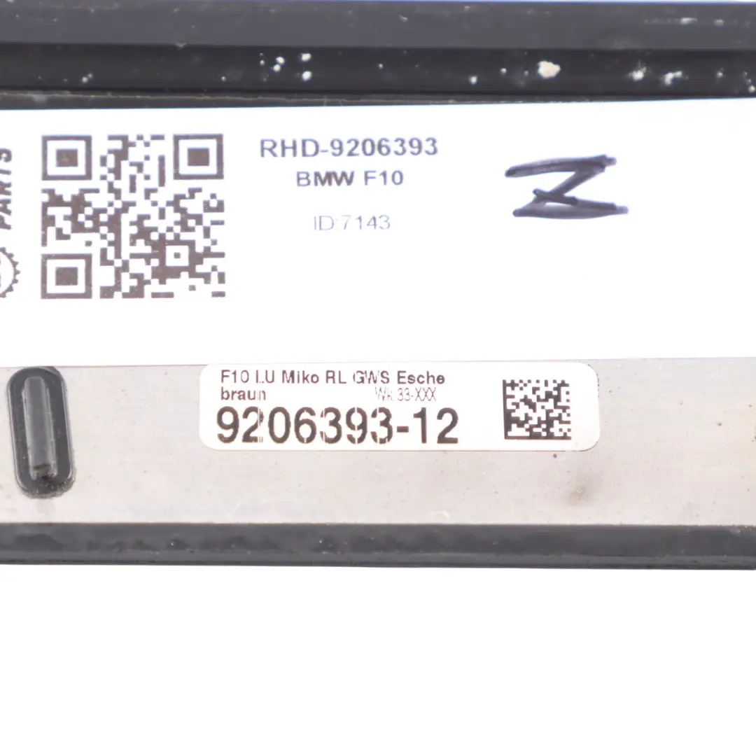 Trim Panel Centre Console Ashtray Wood Ash Brown to BMW F10 F11 Cover with Part number 9206393 BMW F10 F11 Cover Trim Panel Centre Console Ashtray Wood Ash Brown - SKU RHD-9206393 - Part number 9206393