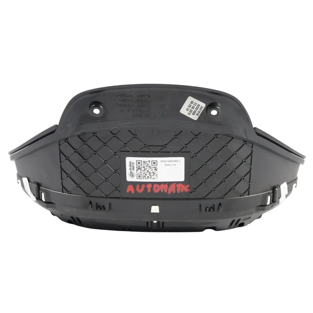 Instrument Cluster BMW F30 F31 Petrol Speedometer MPH Clocks Automatic to with Part number 9287490 Instrument Cluster BMW F30 F31 Petrol Speedometer MPH Clocks Automatic - SKU RHD-9287490-1 - Part number 9287490