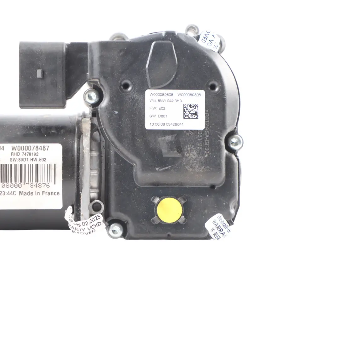 BMW G32 Front Windscreen Windshield Wiper System Motor Drive Unit - SKU RHD-9851358-1 - Part number 9851358