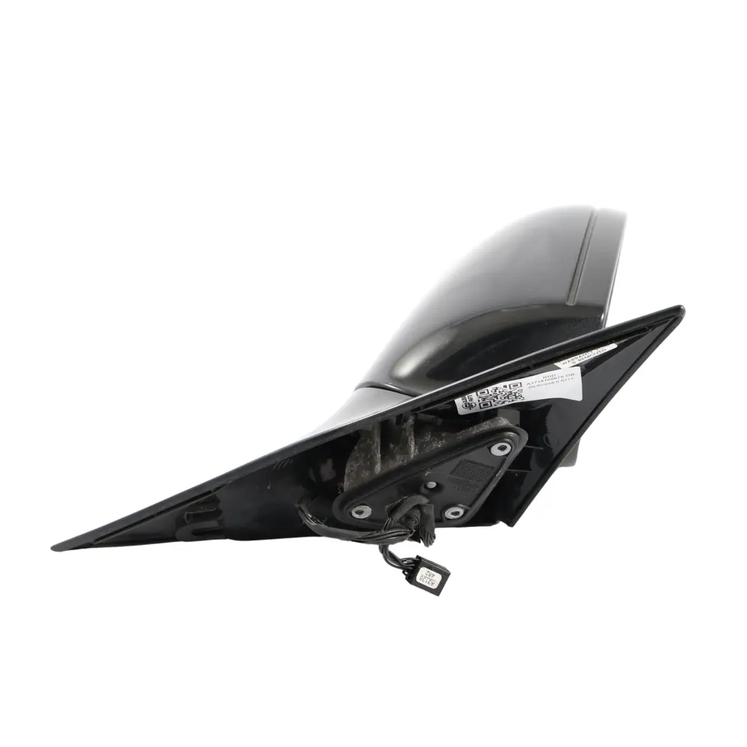 Mercedes SLK R171 Wing Mirror Door Right O/S Outside Obsidian Black - 197 - SKU RHD-A1718100676-OB - Part number A1718100676