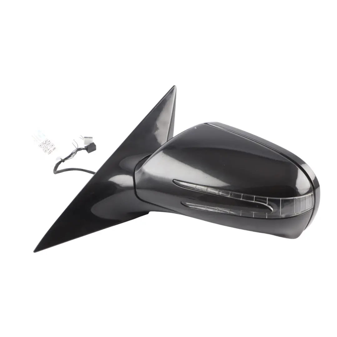 Mercedes SLK R171 Wing Mirror Left N/S Door Outside Obsidian Black Metallic 197 - SKU rhd-A1718101976-OB - Part number A1718101976