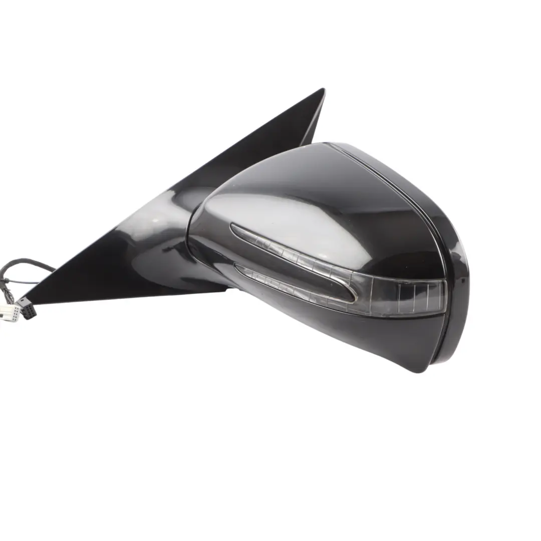 Mercedes SLK R171 Wing Mirror Left N/S Door Outside Obsidian Black Metallic 197 - SKU rhd-A1718101976-OB - Part number A1718101976