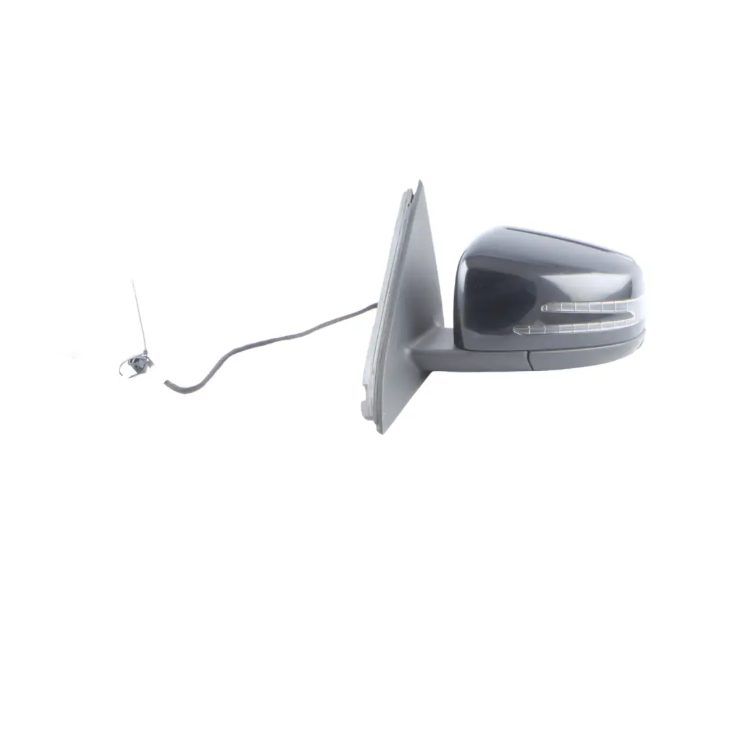 Mercedes W176 Wing Mirror Door Left N/S Outside Kosmos Black Metallic - 191 - SKU rhd-A1768100176-KB - Part number A1768100176