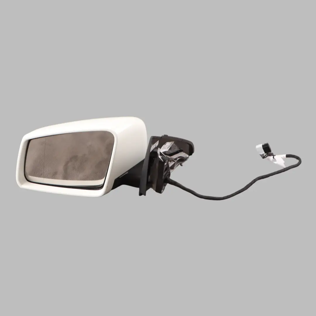 Wing Mirror Door Left N/S Power Fold Outside Calcite White - 650 to Mercedes W176 with Part number A1768100500 Mercedes W176 Wing Mirror Door Left N/S Power Fold Outside Calcite White - 650 - SKU rhd-A1768100500-CW - Part number A1768100500