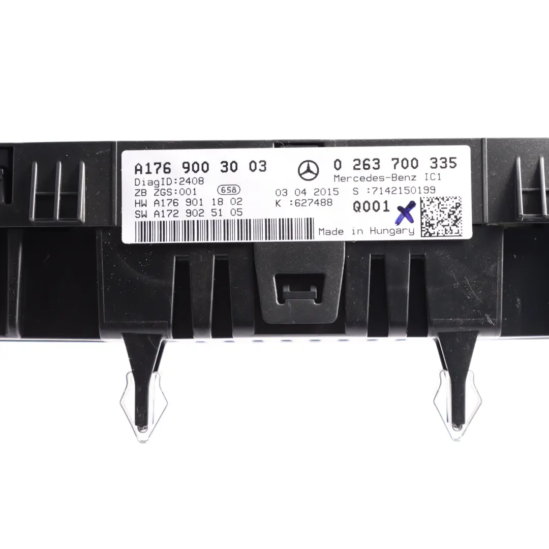 Instrument Cluster Clocks Speedometer Automatic A1769003003 to Mercedes W176 Petrol with Part number A1769009401 Mercedes W176 Petrol Instrument Cluster Clocks Speedometer Automatic A1769003003 - SKU RHD-A1769009401-1 - Part number A1769009401