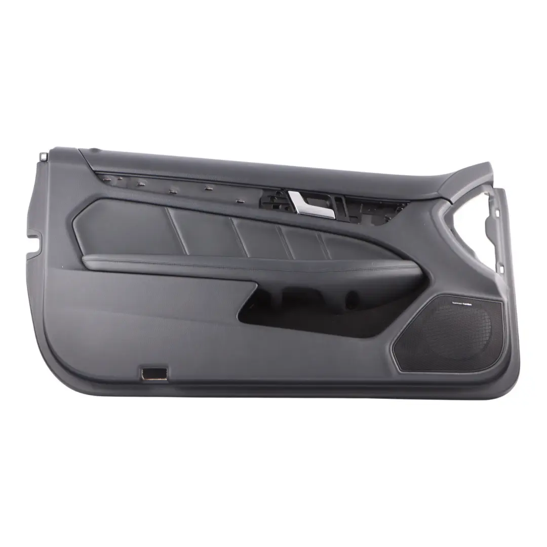 Mercedes C204 Front Left N/S Door Card Trim Panel Leather Black - SKU RHD-A2047203771 - Part number A2047203771