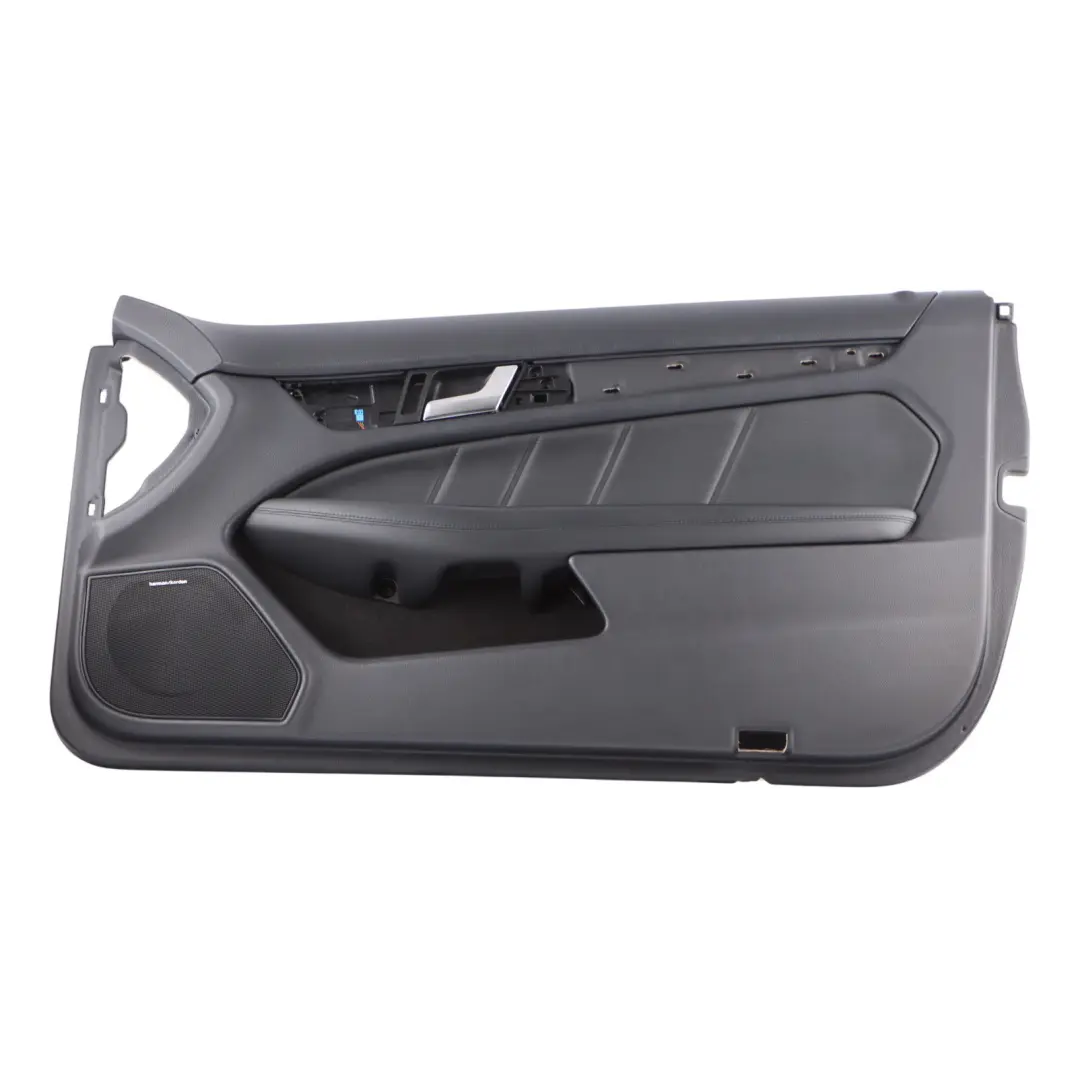 Mercedes C204 Front Right O/S Door Card Trim Panel Leather Black - SKU RHD-A2047203871 - Part number A2047203871